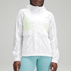 Lululemon White Hooded Jacket